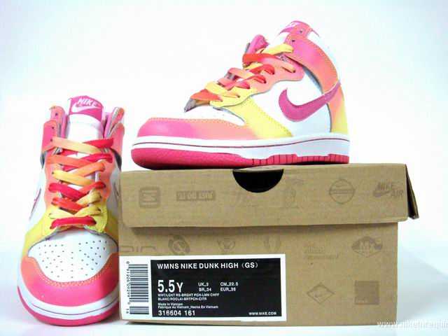 jaune femme rouge nike dunk de (3)